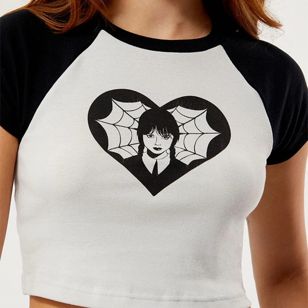 Wednesday Love Note Raglan T-Shirt - Picture 4 of 7